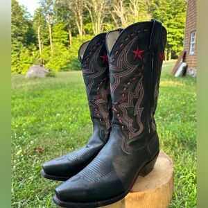 Durango Black & Red Cowboy Boots